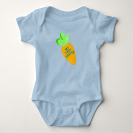 Body Para Bebê Meu Primeiro Páscoa Menino Azul