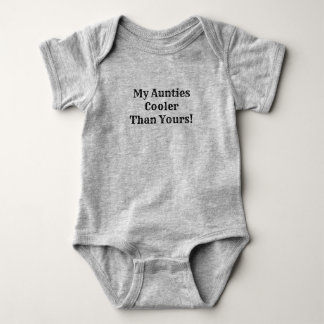 Body Para Bebê Meu refrigerador dos Aunties do que seu | BabyGrow