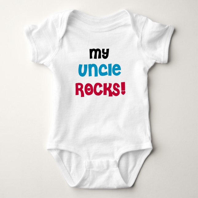 Body Para Bebê Meu tio Rocha (Frente)