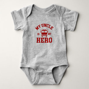 Body Para Bebê Meu tio Ser Meu Herói