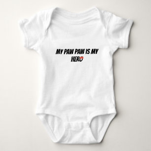 Body Para Bebê Meu Vovô é Meu Herói Bodysuit Super-Herói para Beb