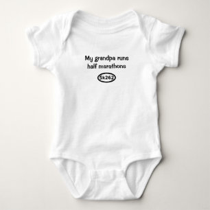 Body Para Bebê Meu vovô funciona meias maratonas