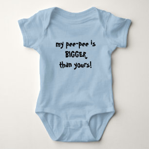 Body Para Bebê meu xixi-xixi é MAIS GRANDE do que seu!