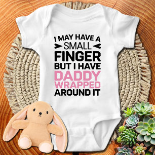 Body Para Bebê Meus dedos podem ser pequenos mas eu já tenho o Pa