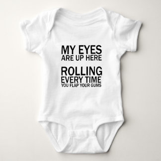 BODY PARA BEBÊ MEUS OLHOS ESTÃO AQUI... REVIRANDO TODA VEZ QUE VO