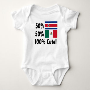 Body Para Bebê Mexicano 100% de Rican 50% da costela de 50%