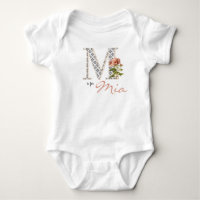 Mia Name Reveal Floral Letter L Girl Whimsical