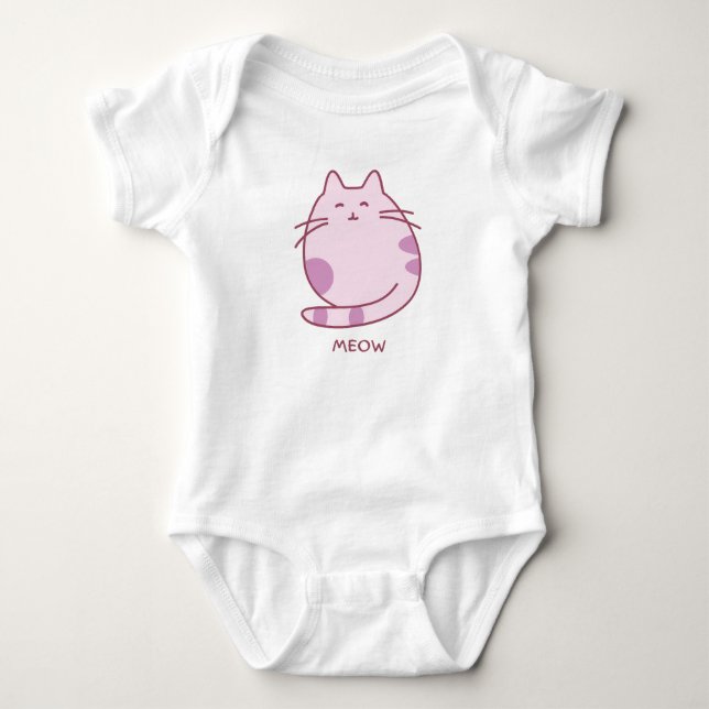 Body Para Bebê Miau (Frente)