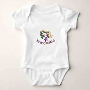 Body Para Bebê Miçanga de Nova Orleães