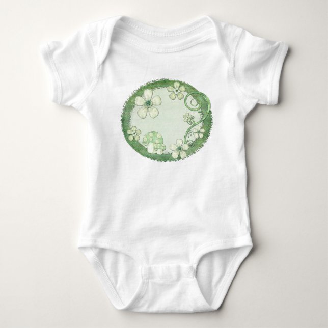 Body Para Bebê Mídia mista chantily (Frente)