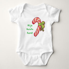 Body Para Bebê Mijn eerste Kerst. Pixel Art, Pixelart 