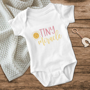 Body Para Bebê Milagre Pequeno Sol Amarelo