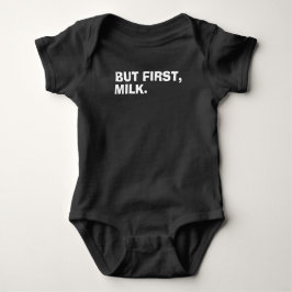Body Para Bebê Milk First Baby Jersey