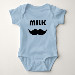 Body Para Bebê Milk mustache