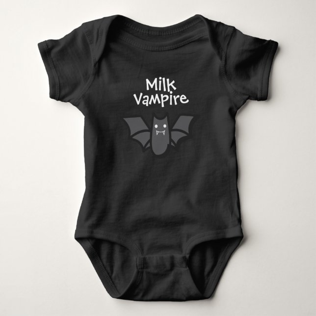 BODY PARA BEBÊ MILK VAMPIRE BAT BABY BODYSUIT (Frente)