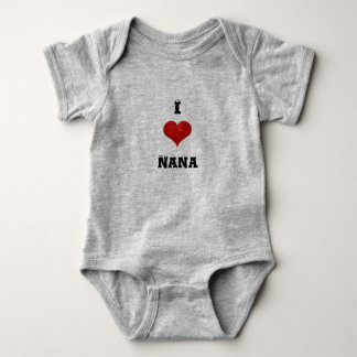 Body Para Bebê Mim Bodysuit do bebê de Nana do coração