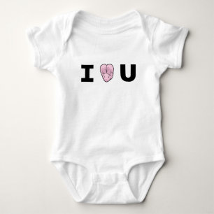 Body Para Bebê "Mim [Coração-Dar forma-Molar} Creeper do bebê