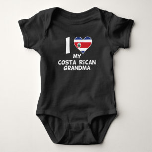 Body Para Bebê Mim coração minha avó de Rican da costela