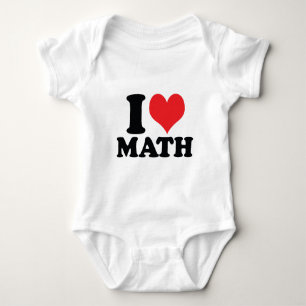 Body Para Bebê Mim matemática do coração/amor
