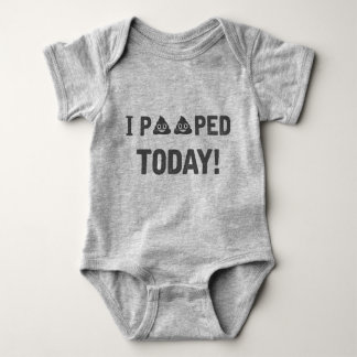 Body Para Bebê Mim Pooped hoje