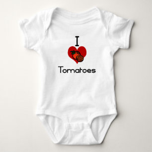Body Para Bebê Mim tomates do amor-coração