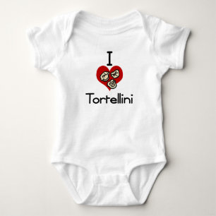 Body Para Bebê Mim tortellini do amor-coração