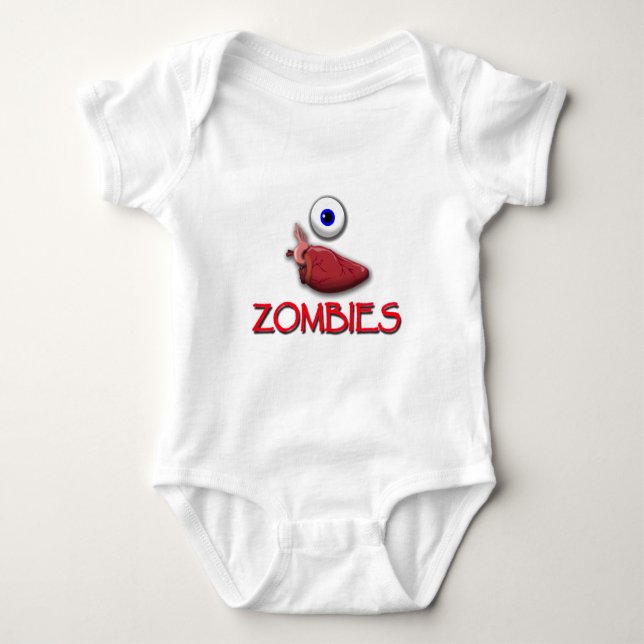 BODY PARA BEBÊ MIM ZOMBIS DO CORAÇÃO (Frente)
