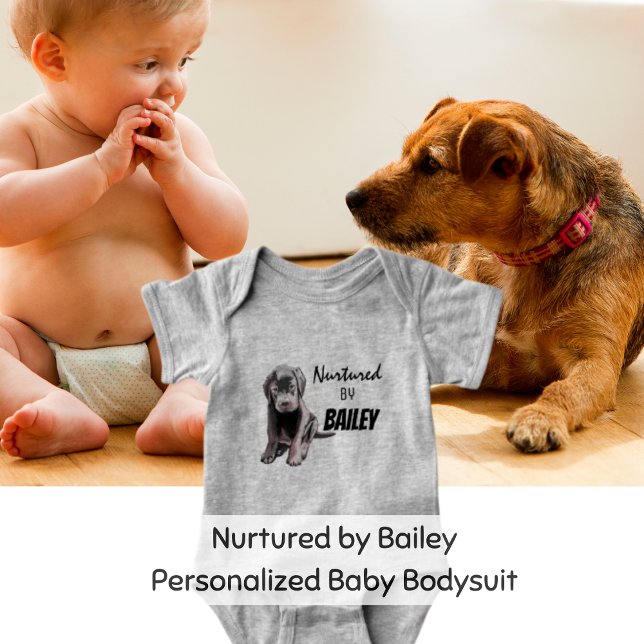 Body Para Bebê Mimado por Bailey (para menino ou menina) Bodysuit (Personalized Baby Clothing)