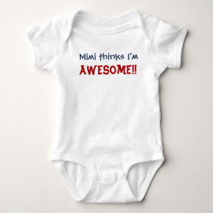 Body Para Bebê Mimi pensa que eu sou impressionante! Bodysuit da