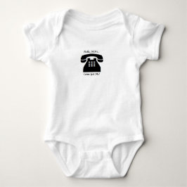 Body Para Bebê "MiMi vindo obtêm-me" - o Bodysuit do jérsei do