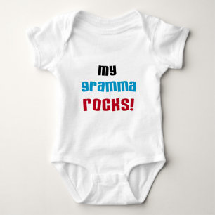 Body Para Bebê Minha avó Rocks T-shirts e presentes