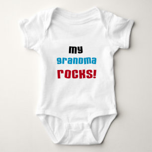 Body Para Bebê Minha avó Rocks T-shirts e presentes