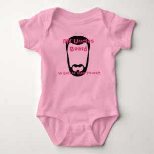 Body Para Bebê Minha Barba dos Tios
