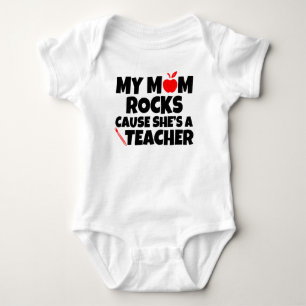 Body Para Bebê Minha causa das rochas da mamã é um bodysuit do