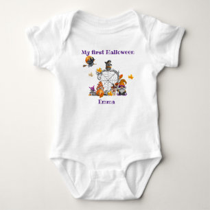 Body Para Bebê Minha Cena de Halloween-Whimsical Halloween Gnomo