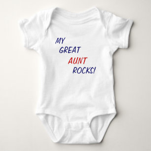 Body Para Bebê Minha grande tia Rocha! Bebê uma parte