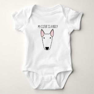 Body Para Bebê Minha irmã é uma intimidação Babygrow