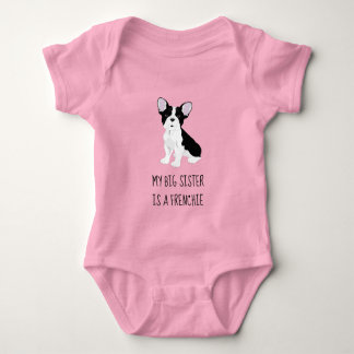 Body Para Bebê Minha Irmã Grande é uma Francesa Onsie