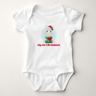 Body Para Bebê Minha Lama de Natal de 1rua