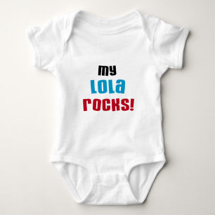 Body Para Bebê Minha Lola Rocks T-shirts e presentes
