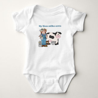 Body Para Bebê Minha Mãe Ordenha Vacas