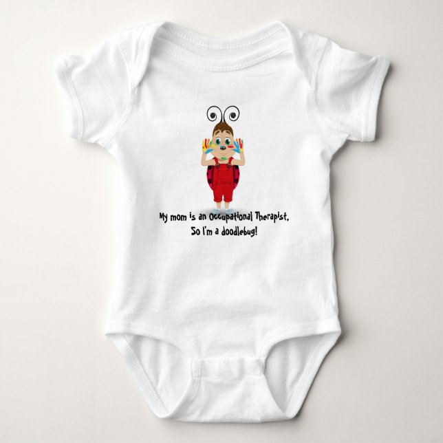 Body Para Bebê Minha mamã é um terapeuta ocupacional, bodysuit (Frente)