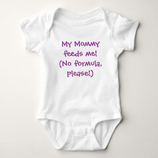 Body Para Bebê Minha mamãe alimenta-me! (Equipamento amamentando)