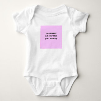 Body Para Bebê Minha mamãe está mais quente do que suas mamães.