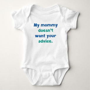 Body Para Bebê Minha Mamãe Não Quer Seu Conselho