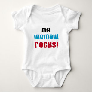 Body Para Bebê Minha Memaw Rocks T-shirts e presentes