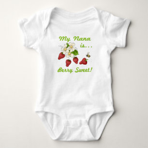 Body Para Bebê Minha Nana É Berry Sweet