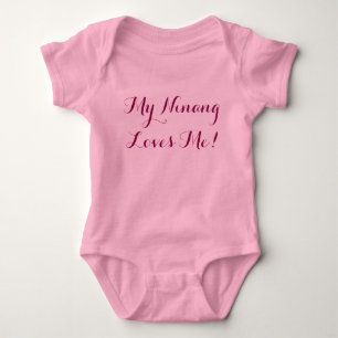 Body Para Bebê Minha ninang me ama!