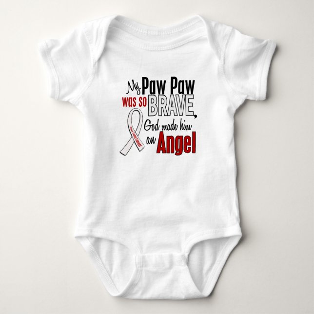 Body Para Bebê Minha pata da pata é um câncer pulmonar do anjo (Frente)