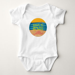 Body Para Bebê Minha praia - Romper do bebê do Martha's Vineyard